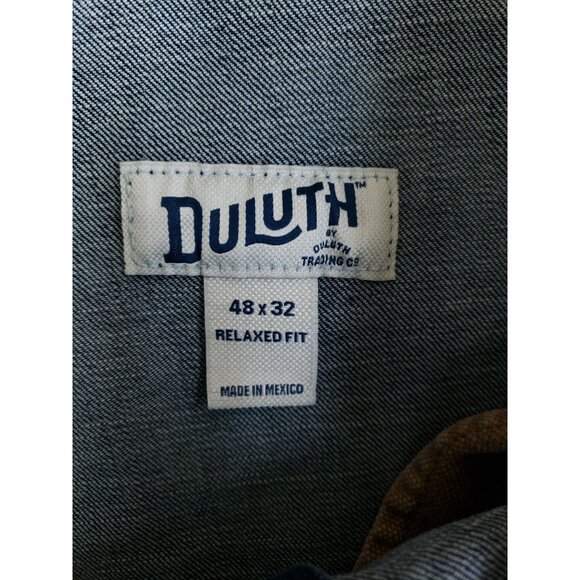 Duluth Trading Flex Ballroom Jeans Mens Size 48x32 Relaxed Fit Straight Leg - Picture 10 of 12